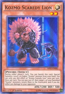 Kozmo Scaredy Lion [SHVI-EN082] Super Rare | Exor Games Truro