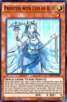 Priestess with Eyes of Blue [SHVI-EN098] Super Rare | Exor Games Truro