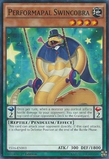 Performapal Swincobra [YS16-EN003] Common | Exor Games Truro