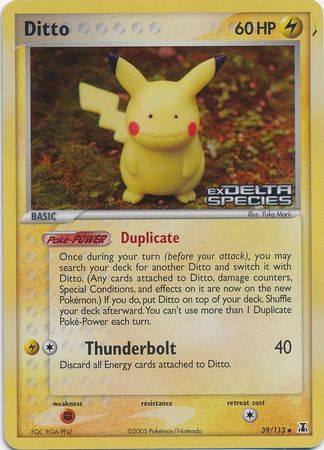 Ditto (39/113) (Stamped) [EX: Delta Species] | Exor Games Truro