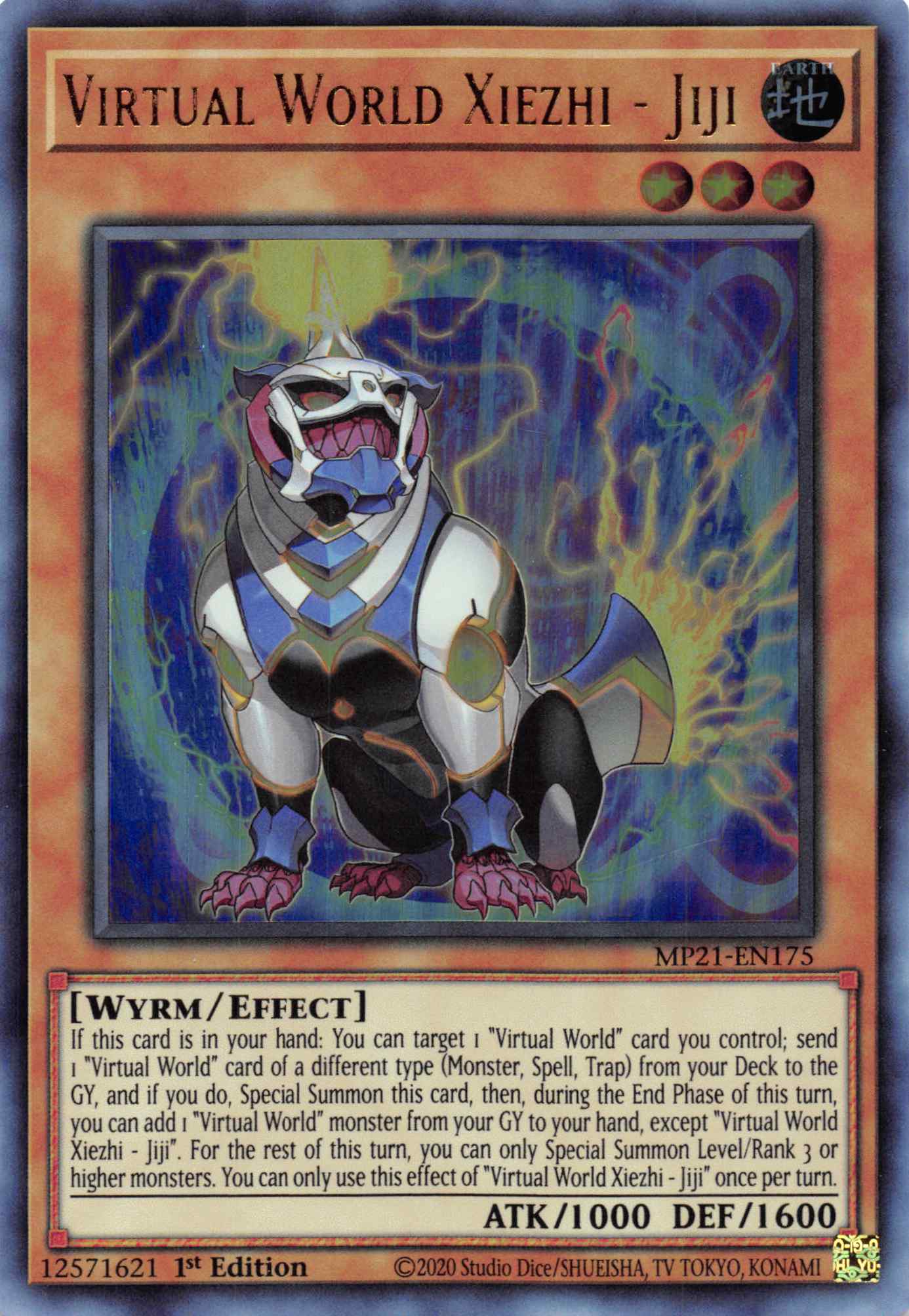 Virtual World Xiezhi - Jiji [MP21-EN175] Ultra Rare | Exor Games Truro