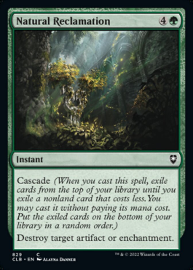 Natural Reclamation [Commander Legends: Battle for Baldur's Gate] | Exor Games Truro