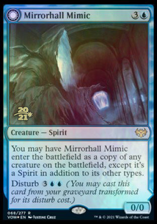 Mirrorhall Mimic // Ghastly Mimicry [Innistrad: Crimson Vow Prerelease Promos] | Exor Games Truro