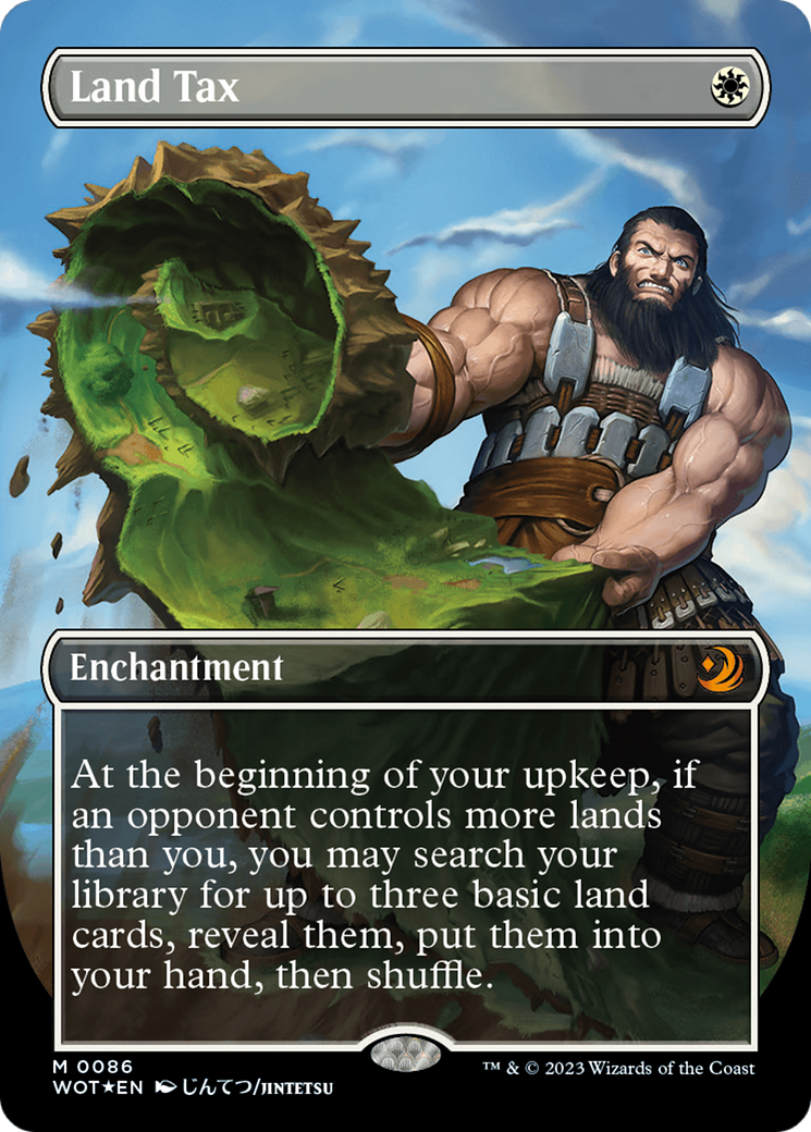 Land Tax (Anime Borderless) (Confetti Foil) [Wilds of Eldraine: Enchanting Tales] | Exor Games Truro