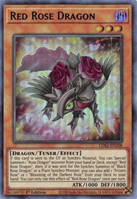 Red Rose Dragon (Blue) [LDS2-EN108] Ultra Rare | Exor Games Truro