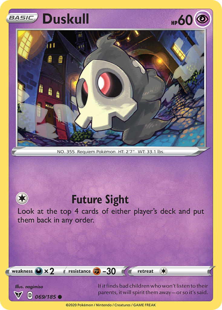 Duskull (069/185) [Sword & Shield: Vivid Voltage] | Exor Games Truro