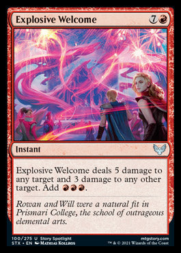 Explosive Welcome [Strixhaven: School of Mages] | Exor Games Truro