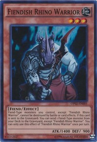 Fiendish Rhino Warrior [OP02-EN005] Super Rare | Exor Games Truro