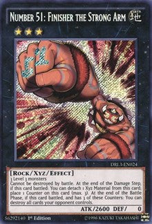 Number 51: Finisher the Strong Arm [DRL3-EN024] Secret Rare | Exor Games Truro