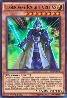 Legendary Knight Critias [DRL3-EN056] Ultra Rare | Exor Games Truro