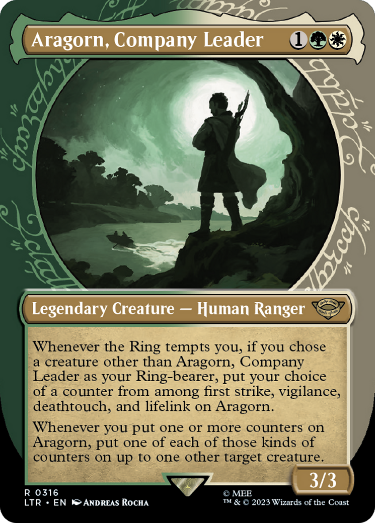 Aragorn, Company Leader (Showcase Ring Frame) [The Lord of the Rings: Tales of Middle-Earth] | Exor Games Truro