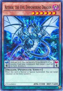 Aether, the Evil Empowering Dragon [CT13-EN011] Super Rare | Exor Games Truro