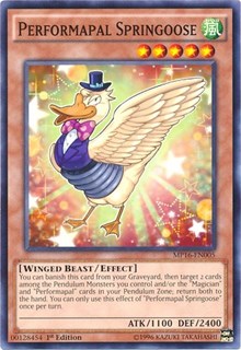 Performapal Springoose [MP16-EN005] Common | Exor Games Truro