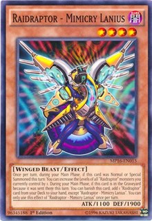 Raidraptor - Mimicry Lanius [MP16-EN015] Common | Exor Games Truro