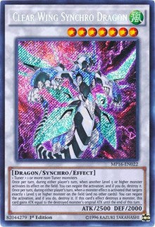 Clear Wing Synchro Dragon [MP16-EN022] Secret Rare | Exor Games Truro