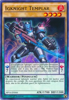 Igknight Templar [MP16-EN066] Ultra Rare | Exor Games Truro