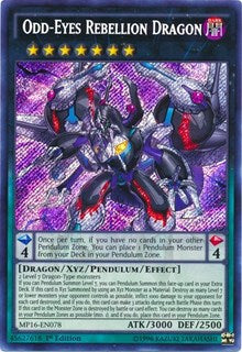 Odd-Eyes Rebellion Dragon [MP16-EN078] Secret Rare | Exor Games Truro