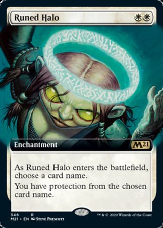 Runed Halo (Extended Art) [Core Set 2021] | Exor Games Truro