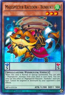 Majespecter Raccoon - Bunbuku [MP16-EN126] Ultra Rare | Exor Games Truro