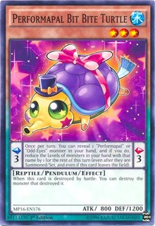 Performapal Bit Bite Turtle [MP16-EN176] Common | Exor Games Truro