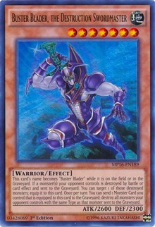 Buster Blader, the Destruction Swordmaster [MP16-EN189] Ultra Rare | Exor Games Truro