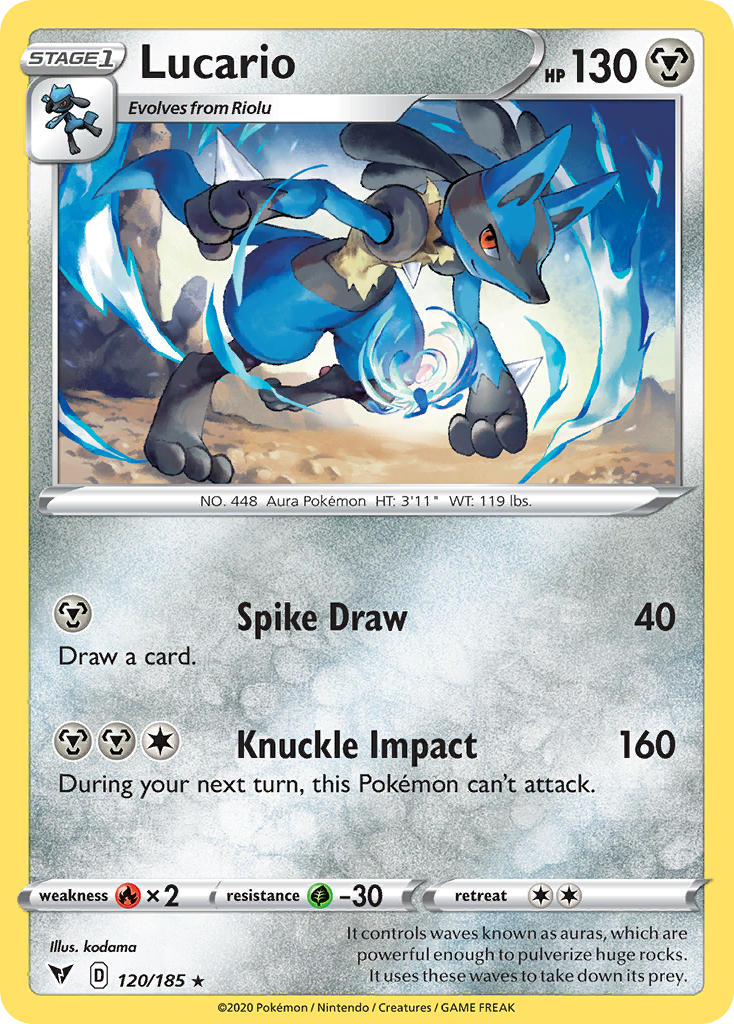 Lucario (120/185) [Sword & Shield: Vivid Voltage] | Exor Games Truro