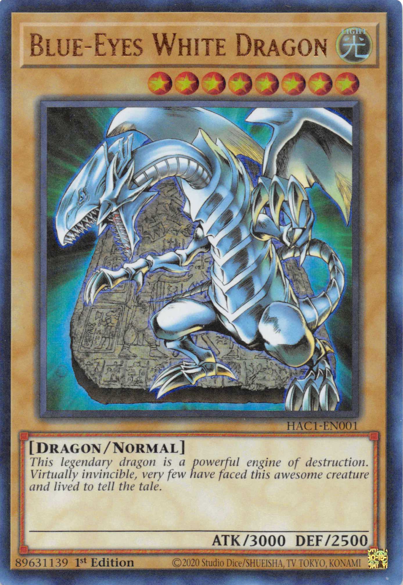 Blue-Eyes White Dragon (Duel Terminal) [HAC1-EN001] Parallel Rare | Exor Games Truro