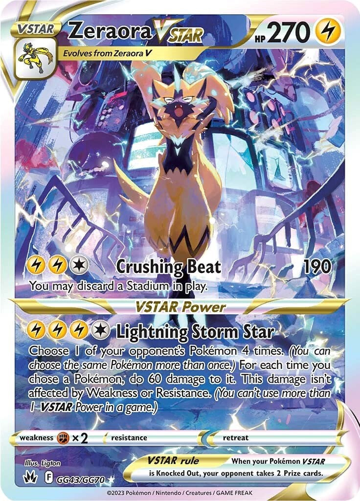 Zeraora VSTAR (GG43/GG70) [Sword & Shield: Crown Zenith] | Exor Games Truro