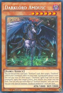 Darklord Amdusc [DESO-EN033] Secret Rare | Exor Games Truro