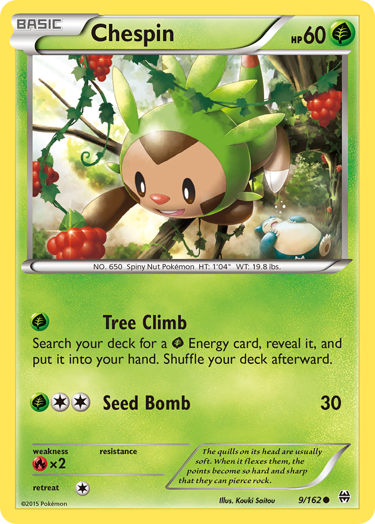 Chespin (9/162) [XY: BREAKthrough] | Exor Games Truro