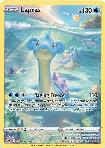 Lapras (GG05/GG70) [Sword & Shield: Crown Zenith] | Exor Games Truro