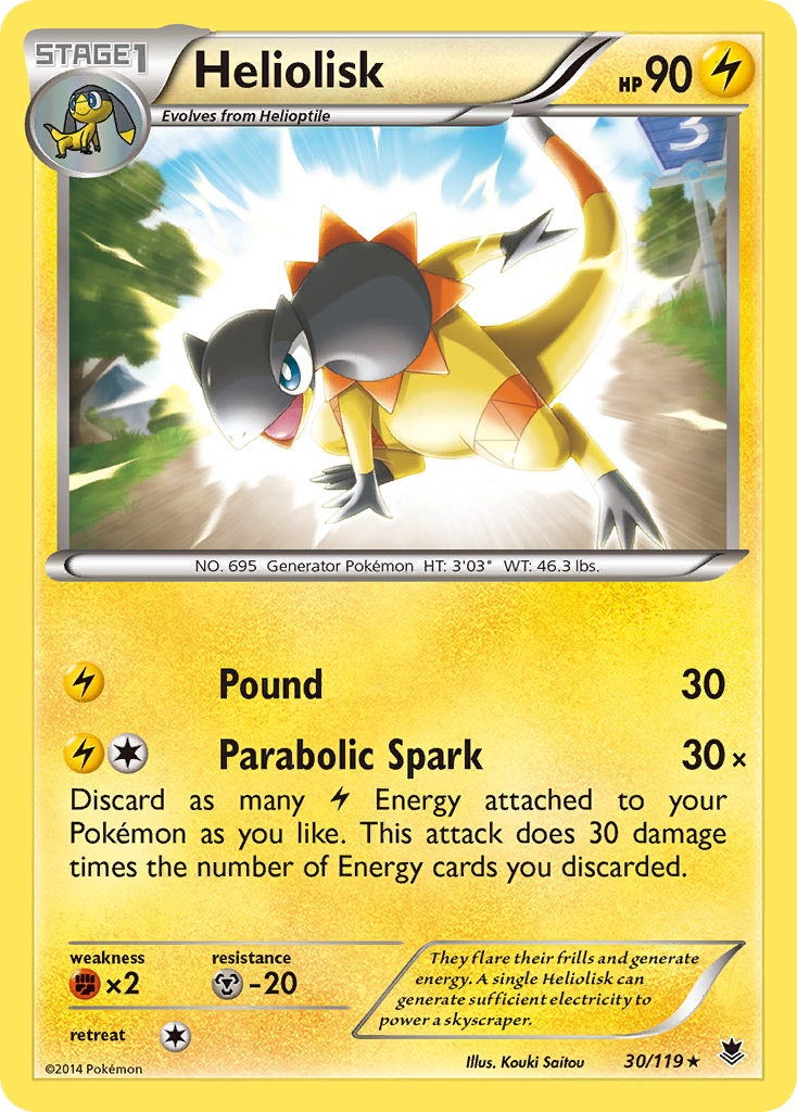 Heliolisk (30/119) [XY: Phantom Forces] | Exor Games Truro