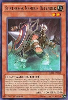 Subterror Nemesis Defender [RATE-EN082] Rare | Exor Games Truro