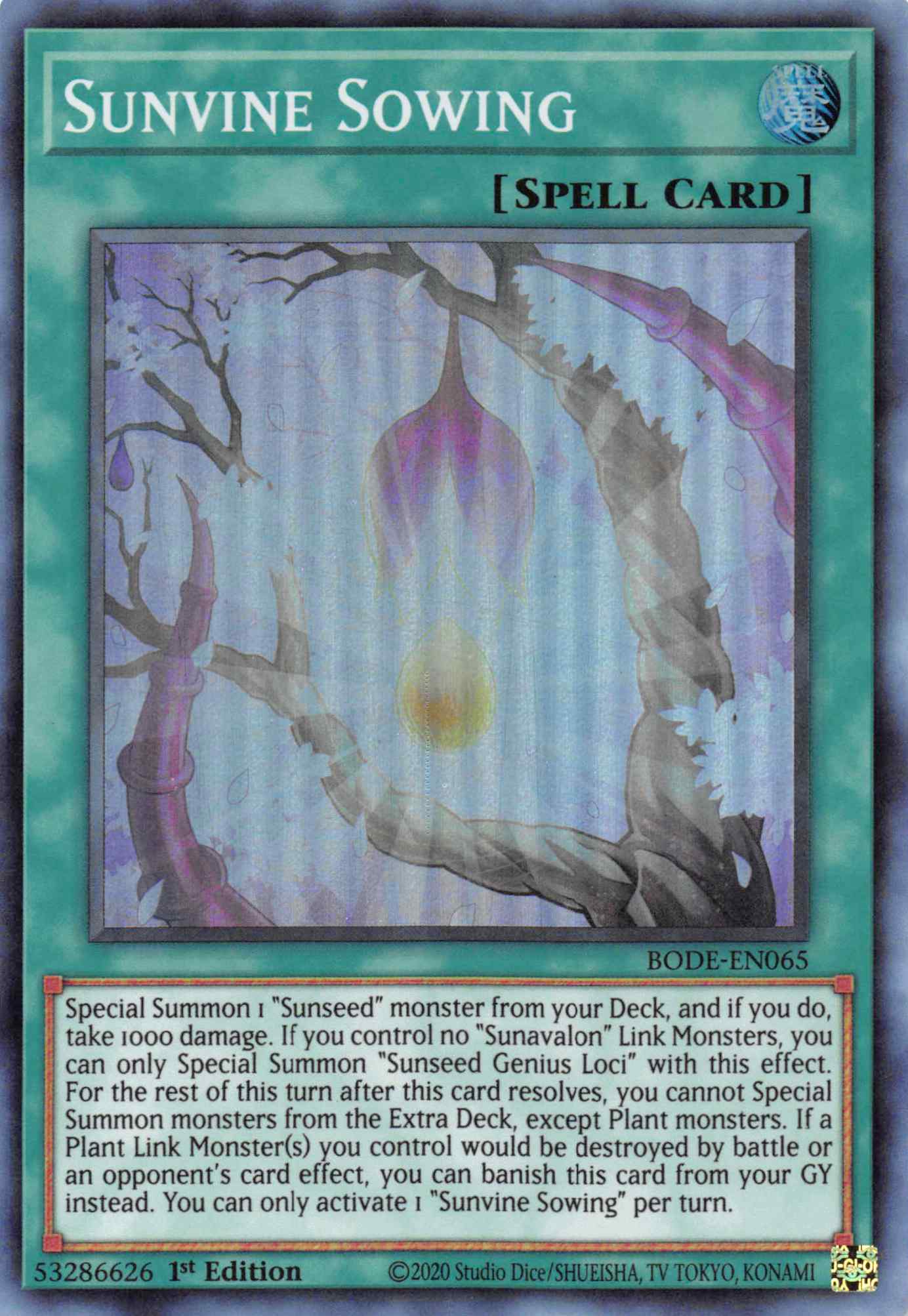 Sunvine Sowing [BODE-EN065] Super Rare | Exor Games Truro