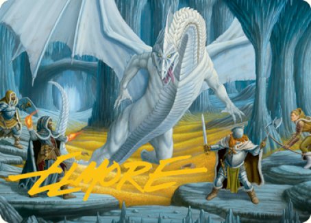 Cave of the Frost Dragon Art Card (Gold-Stamped Signature) [Dungeons & Dragons: Adventures in the Forgotten Realms Art Series] | Exor Games Truro