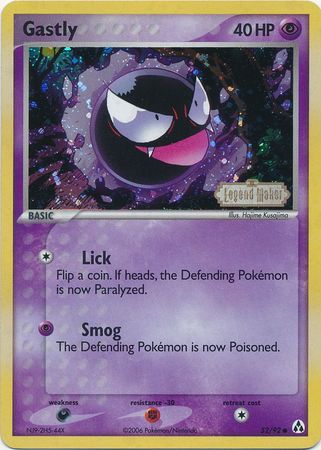Gastly (52/92) (Stamped) [EX: Legend Maker] | Exor Games Truro