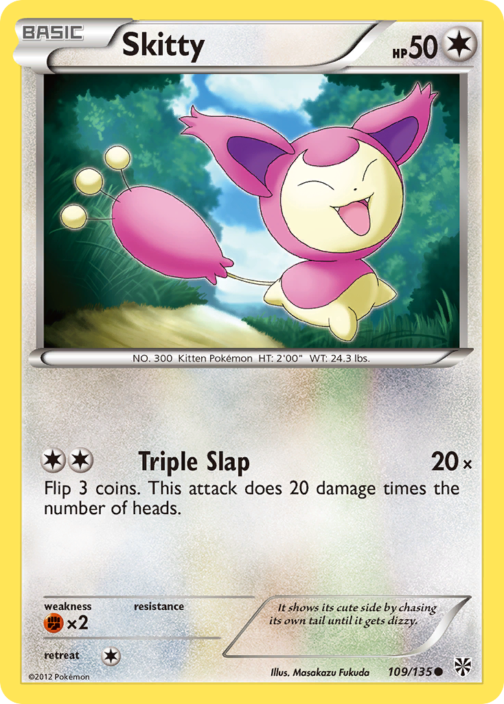 Skitty (109/135) [Black & White: Plasma Storm] | Exor Games Truro