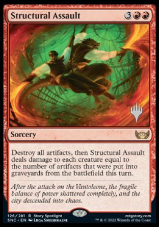 Structural Assault (Promo Pack) [Streets of New Capenna Promos] | Exor Games Truro