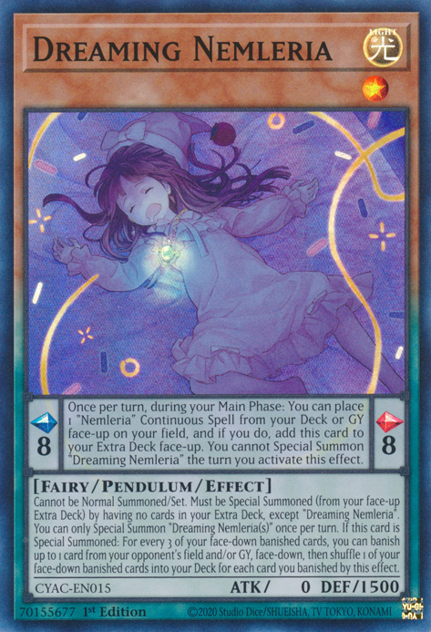 Dreaming Nemleria [CYAC-EN015] Super Rare | Exor Games Truro