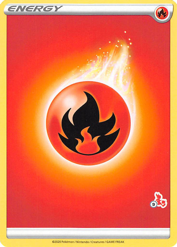 Fire Energy (Cinderace Stamp #9) [Battle Academy 2022] | Exor Games Truro