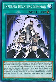 Inferno Reckless Summon [SR03-EN030] Common | Exor Games Truro