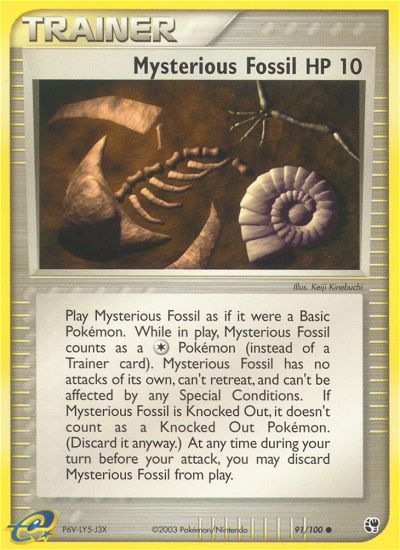 Mysterious Fossil (91/100) [EX: Sandstorm] | Exor Games Truro