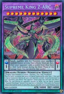 Supreme King Z-ARC [MACR-EN039] Secret Rare | Exor Games Truro