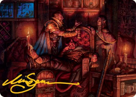 Long Rest Art Card (Gold-Stamped Signature) [Dungeons & Dragons: Adventures in the Forgotten Realms Art Series] | Exor Games Truro