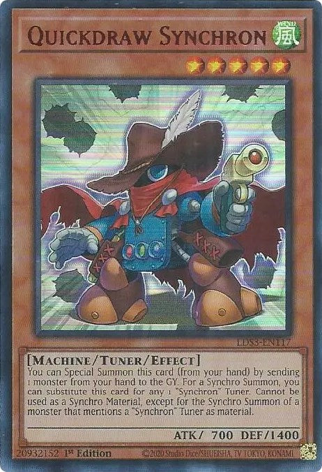 Quickdraw Synchron (Red) [LDS3-EN117] Ultra Rare | Exor Games Truro