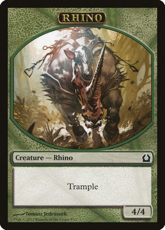 Rhino Token [Return to Ravnica Tokens] | Exor Games Truro