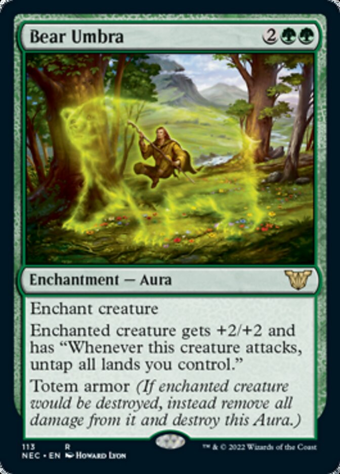 Bear Umbra [Kamigawa: Neon Dynasty Commander] | Exor Games Truro
