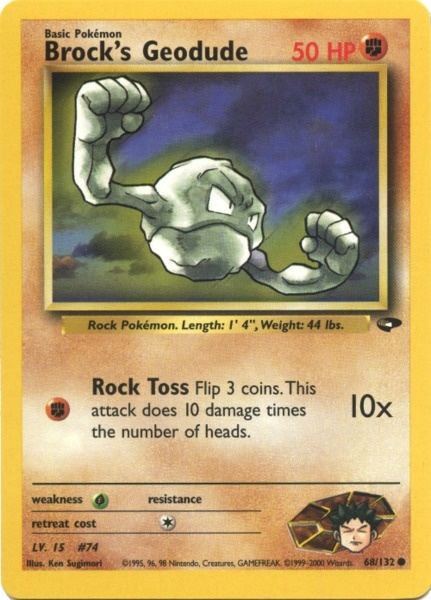 Brock's Geodude (68/132) [Gym Challenge Unlimited] | Exor Games Truro