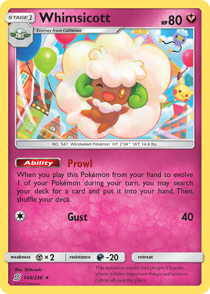 Whimsicott (144/236) [Sun & Moon: Unified Minds] | Exor Games Truro