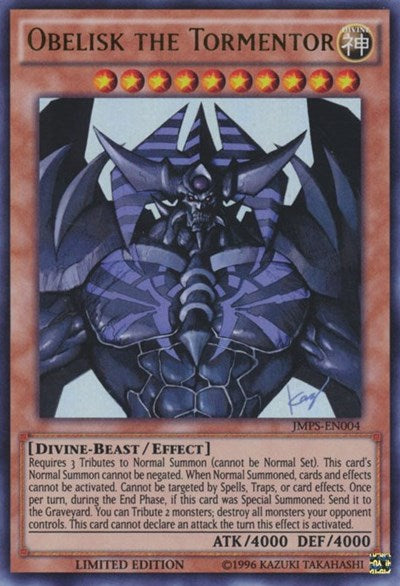 Obelisk the Tormentor (JMPS-EN004) [JMPS-EN004] Ultra Rare | Exor Games Truro